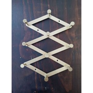 Brushed Brash/Gold Accordion Expandable Wall Hook